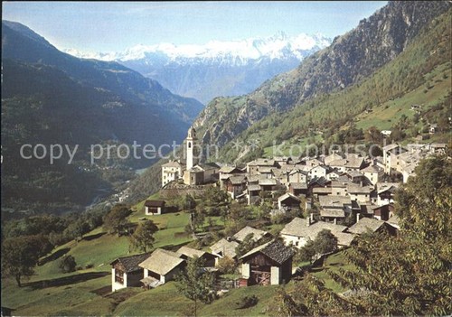 Soglio bergell panorama - soglio,