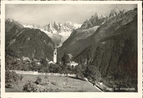 Soglio panorama mit - soglio,