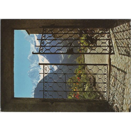 Soglio bergell mit sciora - ak,