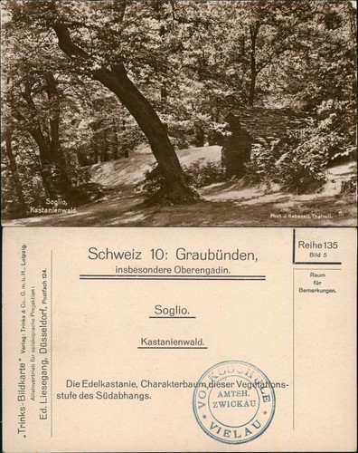 Ansichtskarte soglio - ansichtskarte, gr