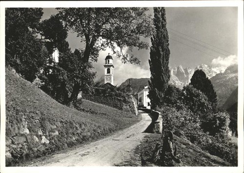 Soglio dorfeingang - soglio,