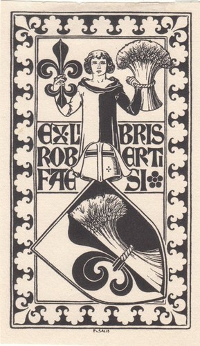 Exlibris bookplate klischee - bookplate,