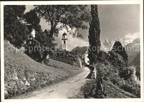 Soglio dorfeingang - soglio,