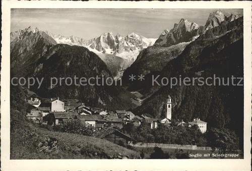 Soglio mit scioragruppe - soglio,