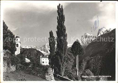 Soglio dorfeingang - soglio,