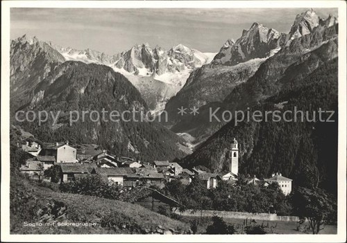Soglio mit scioragruppe - soglio,