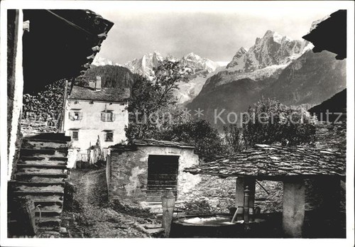 Soglio dorfbrunnen motiv - soglio,